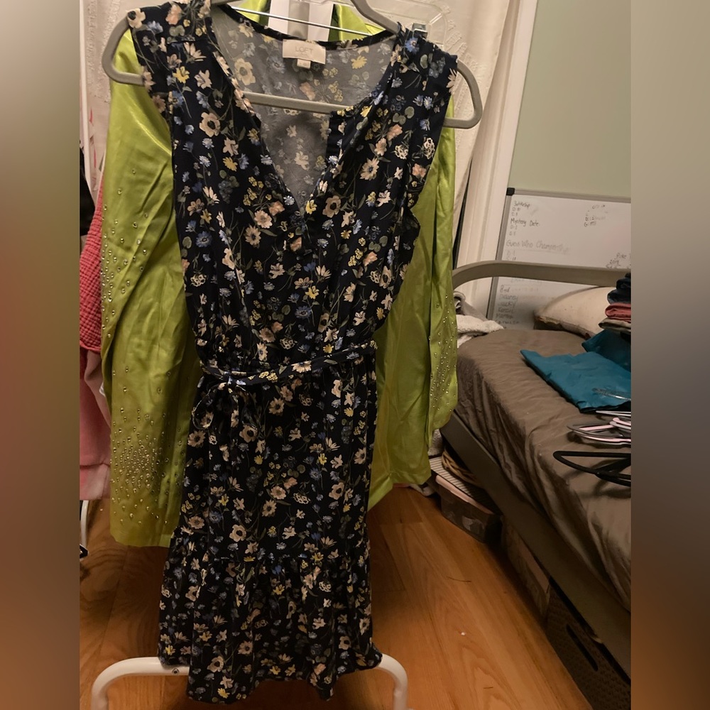 Loft floral knee length dress